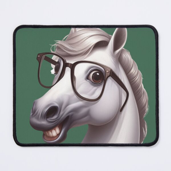 Item preview, Laughing horse with glasses designed and sold by KalinsAtelier.