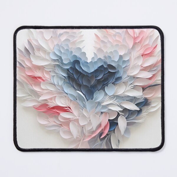 Item preview, 3 dimensional colorful feather plume art print designed and sold by dcrc.