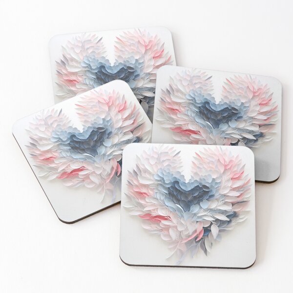 Item preview, 3 dimensional colorful feather plume art print designed and sold by dcrc.