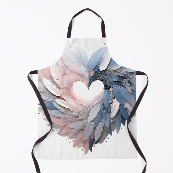 Item preview, 3 dimensional colorful feather plume in the shape of a heart art print designed and sold by dcrc.