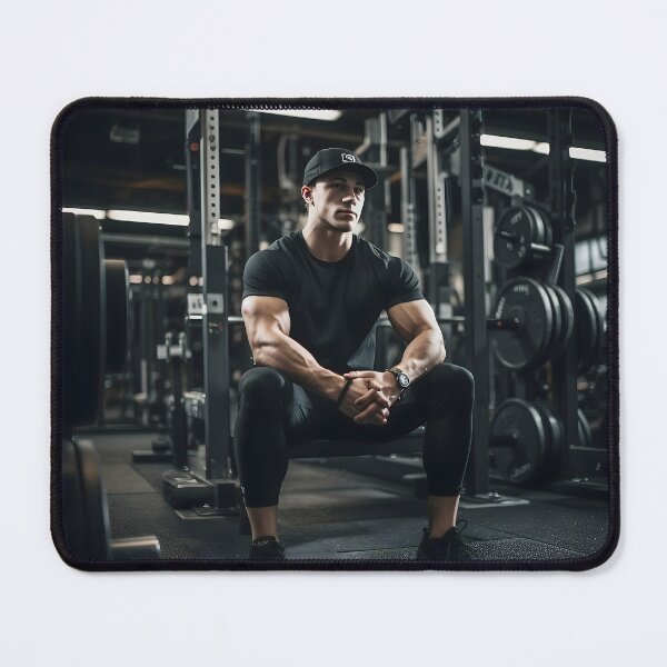 Item preview, Bodybuilder Preparing for Next Set designed and sold by dcrc.