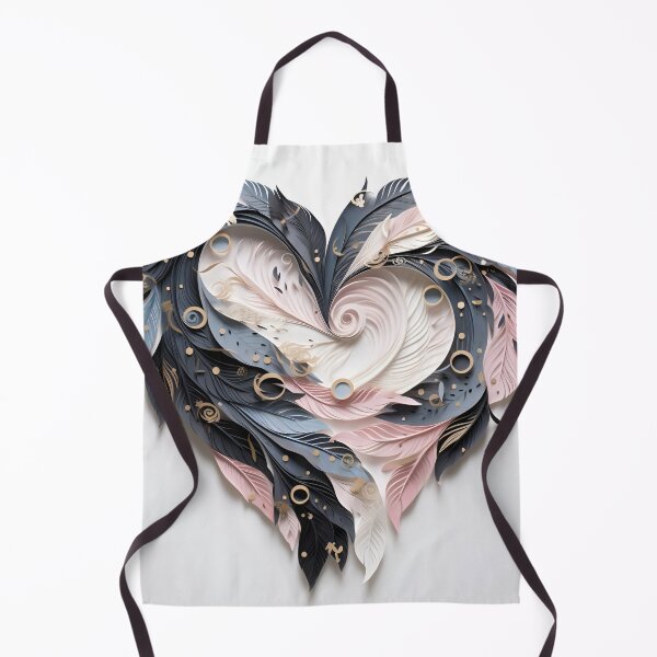 Item preview, 3 dimensional colorful feather heart shaped plume art print designed and sold by dcrc.