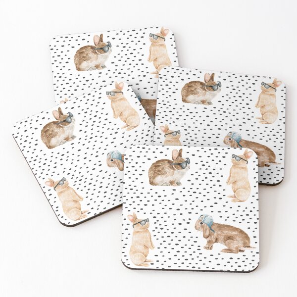 Item preview, Hipster Bunny  designed and sold by cateandrainn.
