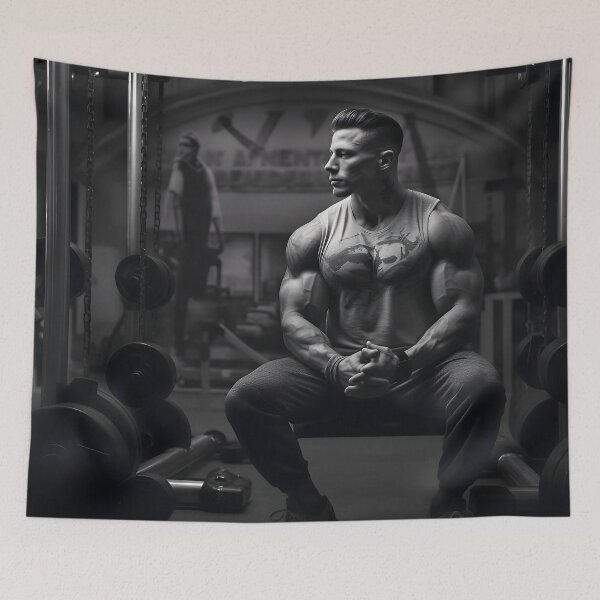 Item preview, Bodybuilder Resting Between Sets designed and sold by dcrc.