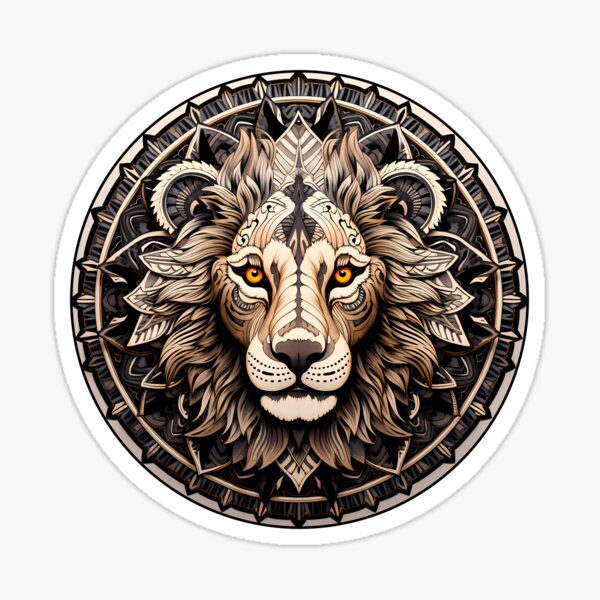 Item preview, Mandala - Animals - Lion designed and sold by aleibanez.