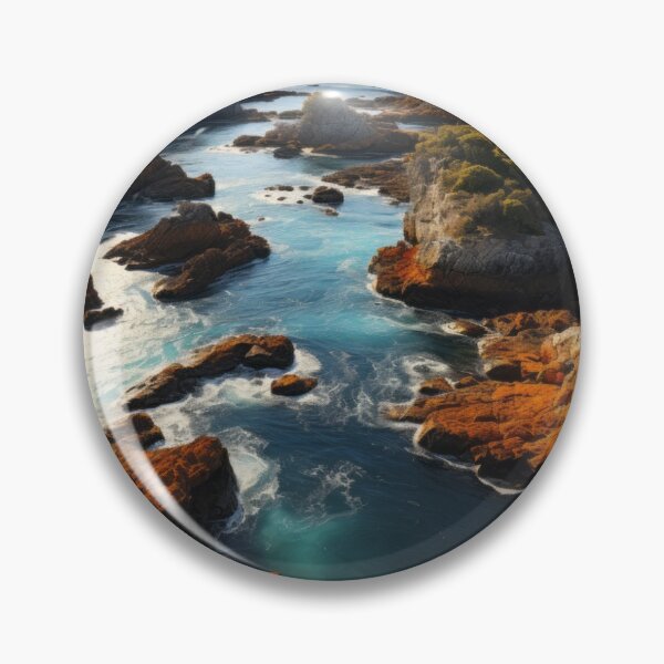 Item preview, Serene Sunset over Rocky Seaside Horizon designed and sold by Domitian Tincaba.
