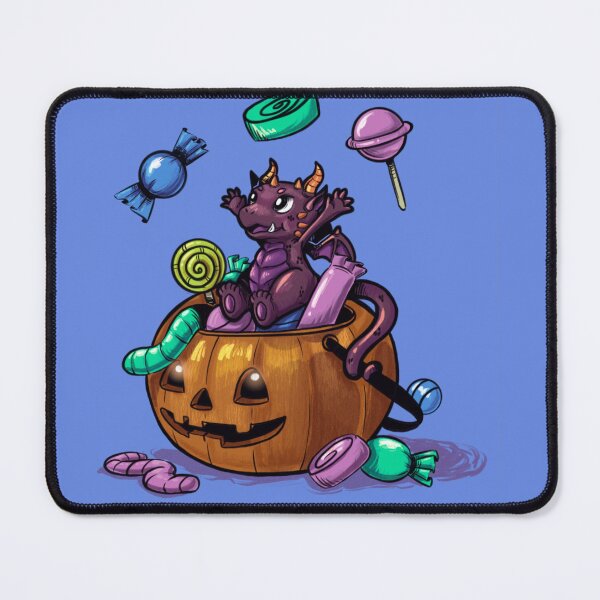 Item preview, Halloween Dragon with his candy hoard designed and sold by YazminCityArts.