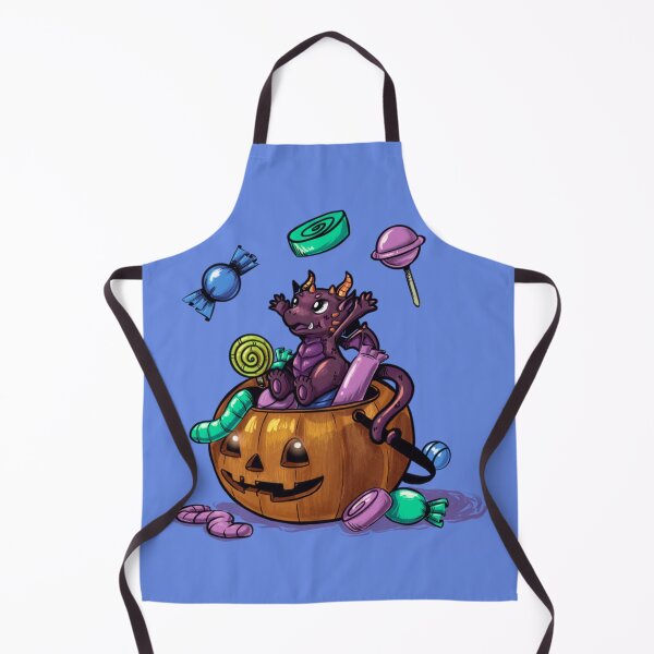 Item preview, Halloween Dragon with his candy hoard designed and sold by YazminCityArts.