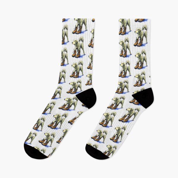 Item preview, Cute Puppy Wearing Boots designed and sold by backpkrs.