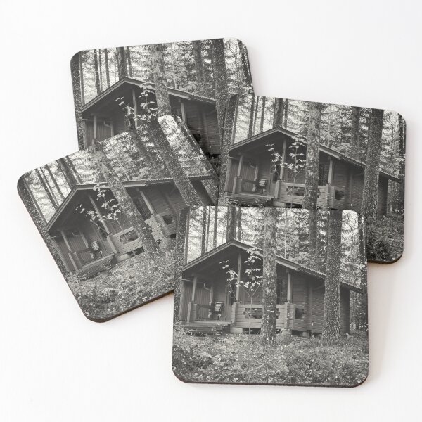 Item preview, The little summerhouse behind the pines bw designed and sold by Jouko Lehto Photography.
