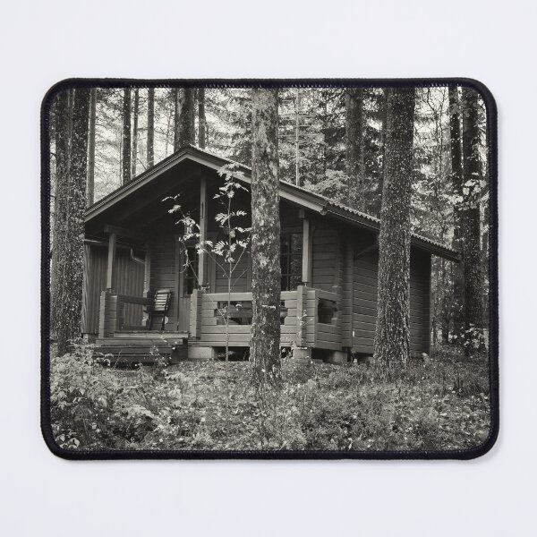 Item preview, The little summerhouse behind the pines bw designed and sold by Jouko Lehto Photography.