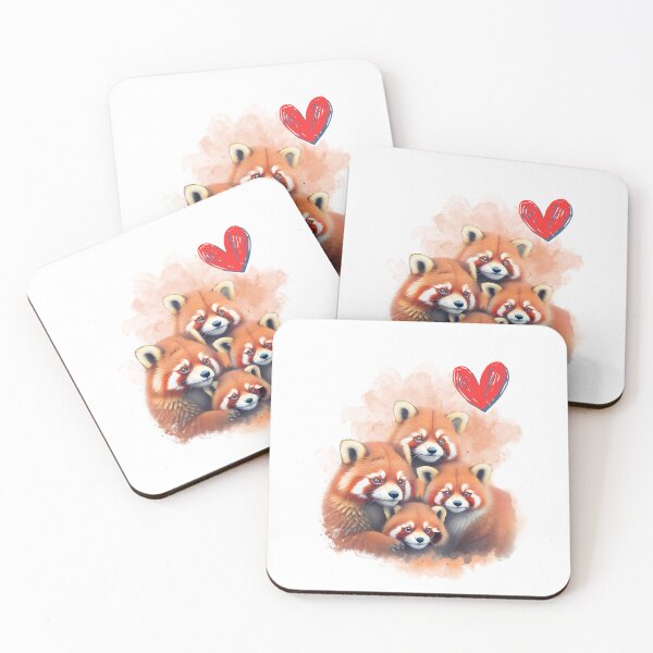 Item preview, Happy Red Panda Family designed and sold by NickTaroDesign.