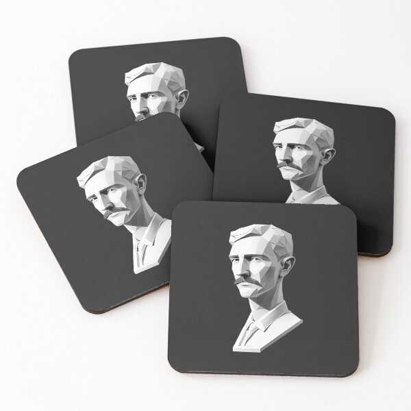 Item preview, Nikola Tesla Light Gray designed and sold by PolygonXYZ.