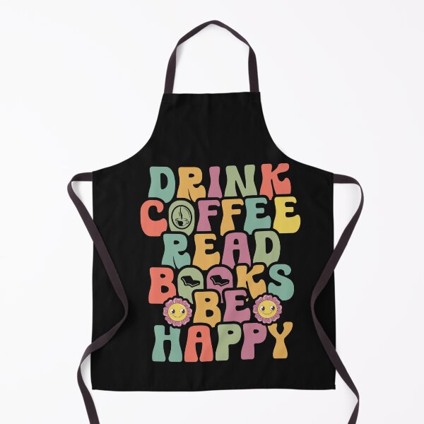Item preview, Drink Coffee Read Books Be Happy - Librarian Bookworm Reader designed and sold by AME ⭐⭐⭐⭐⭐.