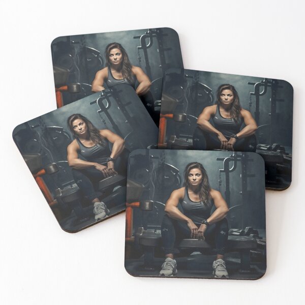 Item preview, Female Bodybuilder Resting between Sets designed and sold by dcrc.