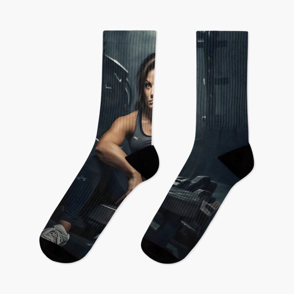Item preview, Female Bodybuilder Resting between Sets designed and sold by dcrc.