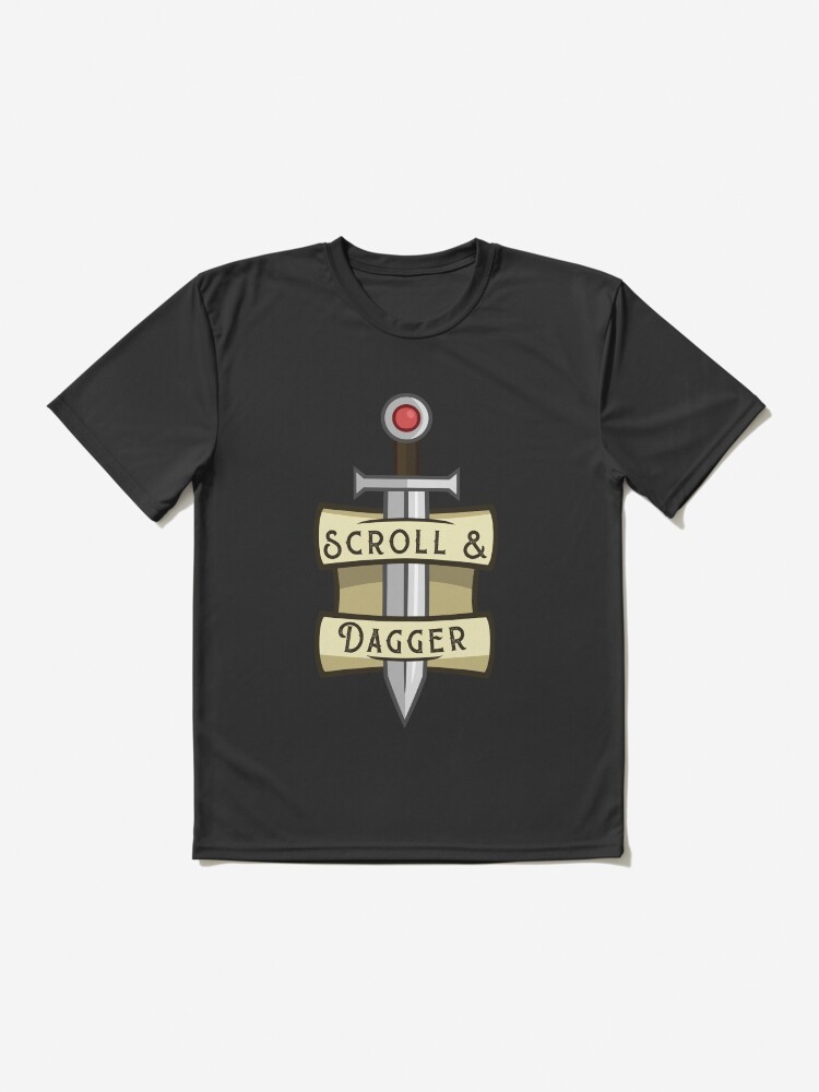 Thumbnail 2 of 7, Active T-Shirt, Scroll and Dagger Logo designed and sold by scrollanddagger.