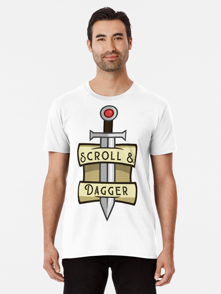Thumbnail 1 of 6, Premium T-Shirt, Scroll and Dagger Logo designed and sold by scrollanddagger.