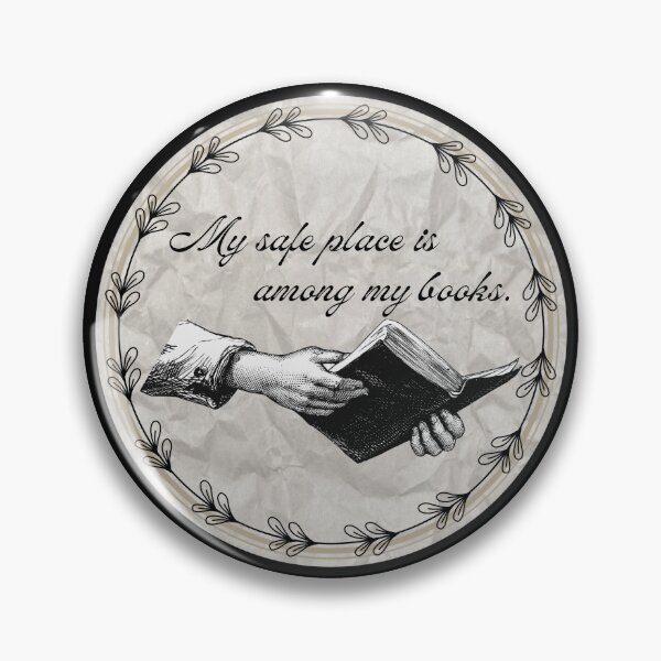 Item preview, My safe place is among my books (circular) designed and sold by BookNation.