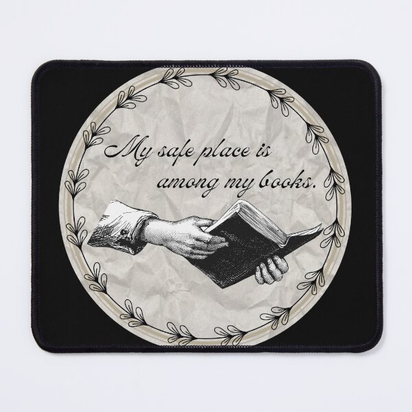 Item preview, My safe place is among my books (circular) designed and sold by BookNation.