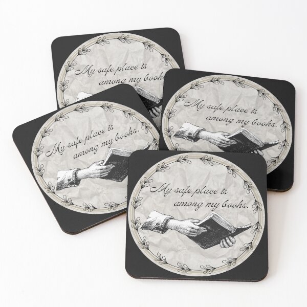 Item preview, My safe place is among my books (circular) designed and sold by BookNation.