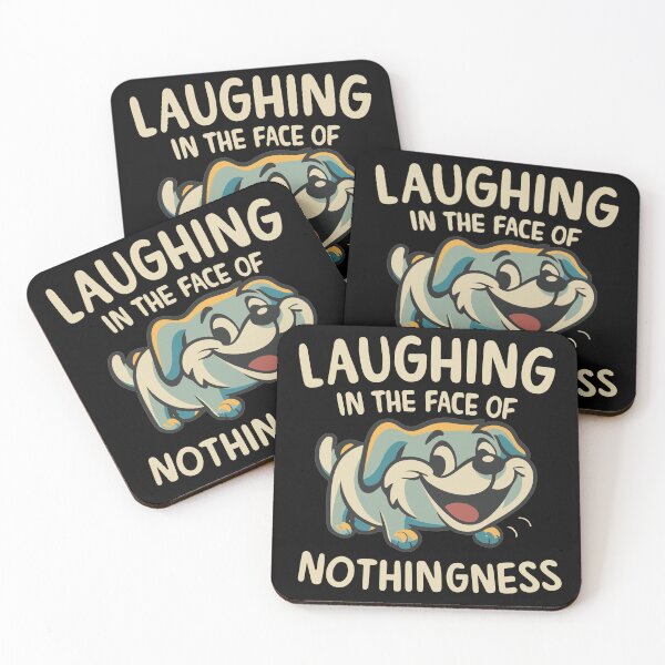 Item preview, Cartoon Dog - 'Laughing In The Face Of Nothingness' designed and sold by Shirtlify.