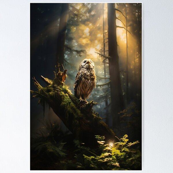 Item preview, Owl - High-quality digital art image designed and sold by wild-instinct.