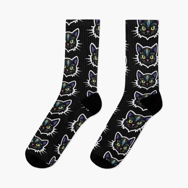 Item preview, Kawaii Graffiti Abstract Neon Cat designed and sold by Desfix.