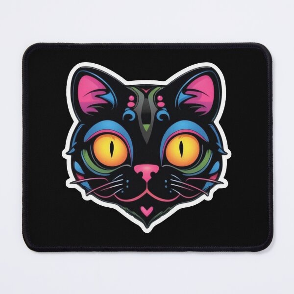Item preview, Kawaii Graffiti Abstract Neon Cat designed and sold by Desfix.
