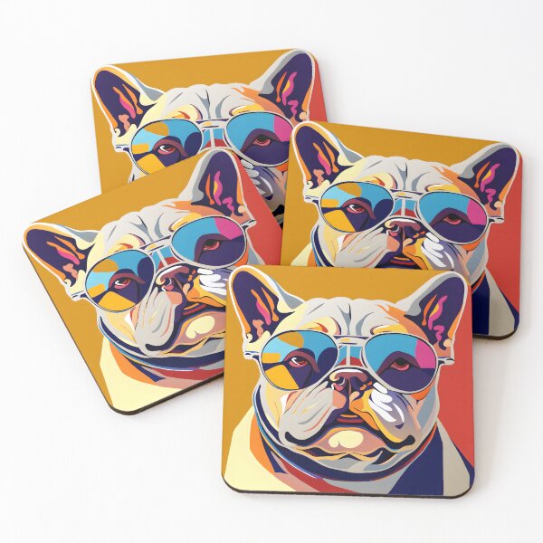 Item preview, Bulldog wearing glasses designed and sold by ArisaHong.