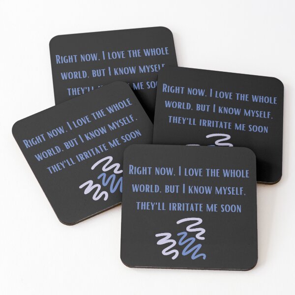 Item preview, I love the whole world, but I know myself, they'll irritate me soon designed and sold by SarcasticMeByMo.