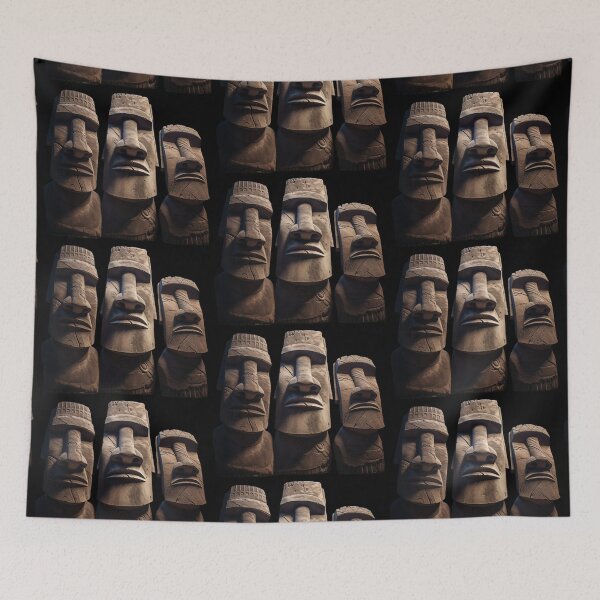 Item preview, Easter Island Moai Heads designed and sold by ArtisShops.