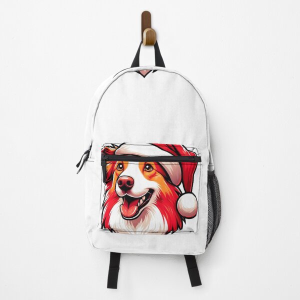Item preview, Orange border collie in a christmas hat designed and sold by Gilmore4.