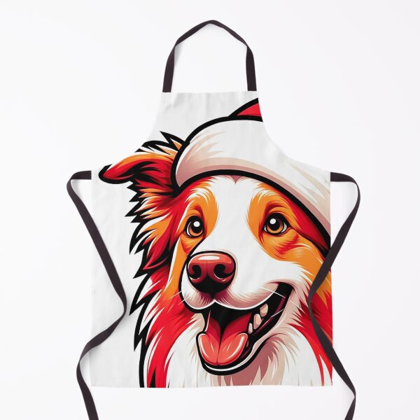 Item preview, Orange border collie in a christmas hat designed and sold by Gilmore4.