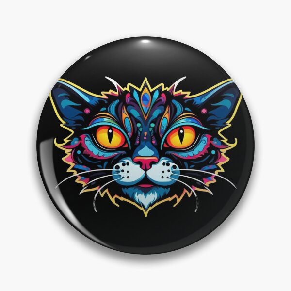 Item preview, Kawaii Graffiti Abstract Neon Cat designed and sold by Desfix.