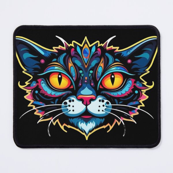 Item preview, Kawaii Graffiti Abstract Neon Cat designed and sold by Desfix.