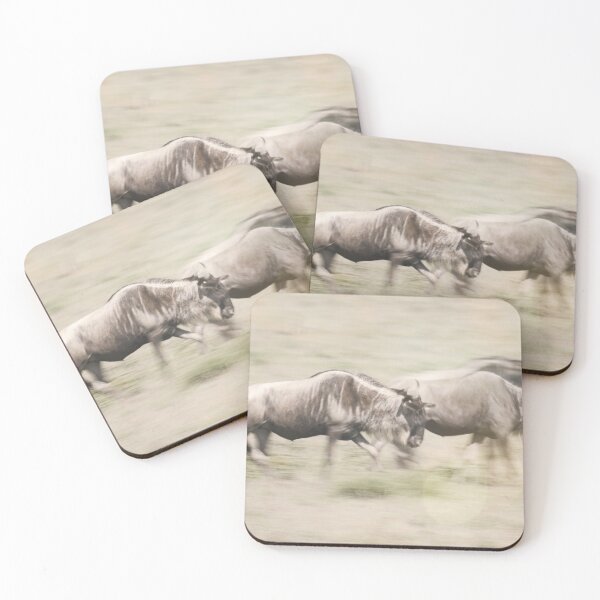 Item preview, Wildebeest on the Move Tanzania Africa designed and sold by PhotoArt by Joan Carroll.