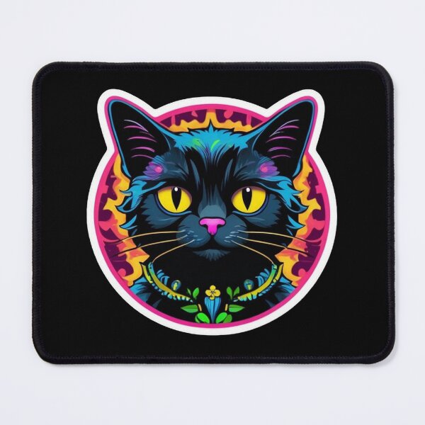 Item preview, Kawaii Graffiti Abstract Neon Cat designed and sold by Desfix.