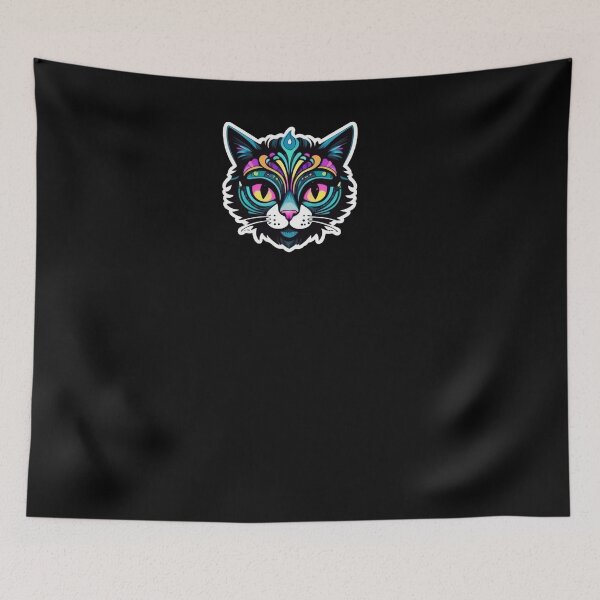 Item preview, Kawaii Graffiti Abstract Neon Cat designed and sold by Desfix.