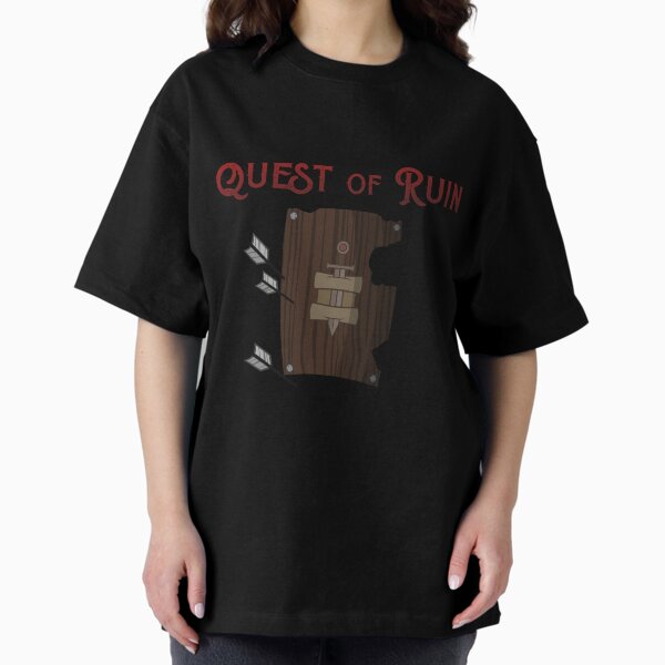 Quest of Ruin Logo Oversized T-Shirt