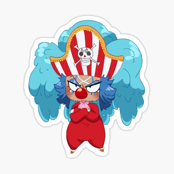 OPFunnyPins One Piece Pin Fu Strawhat Buggy The Clown Inspired Enamel