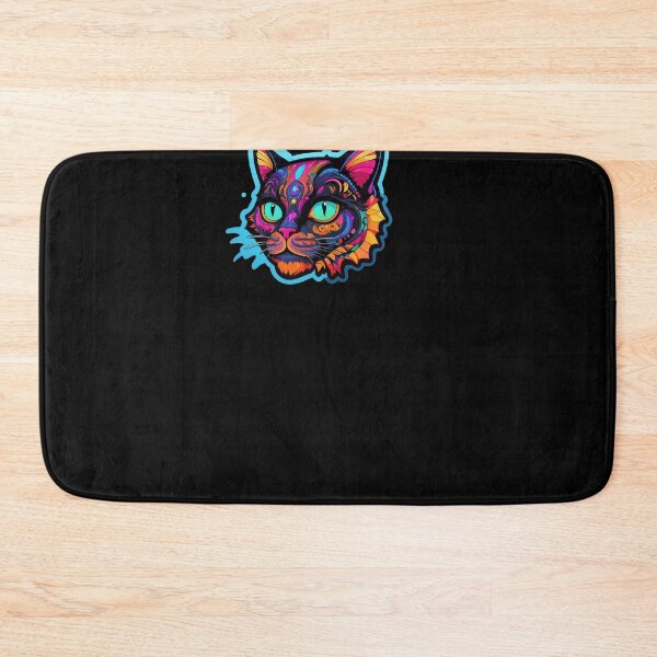 Item preview, Kawaii Graffiti Abstract Neon Cat designed and sold by Desfix.