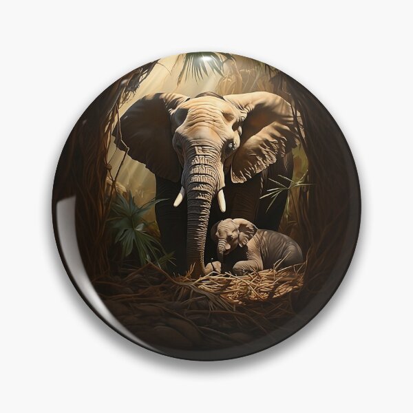 Item preview, Elephant - High-quality digital art image designed and sold by wild-instinct.