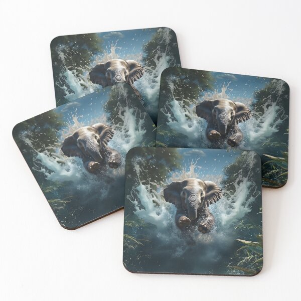 Item preview, Elephant - High-quality digital art image designed and sold by wild-instinct.