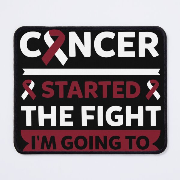 Item preview, Throat Cancer Started The Fight Im Going To Finish designed and sold by Shirtey.