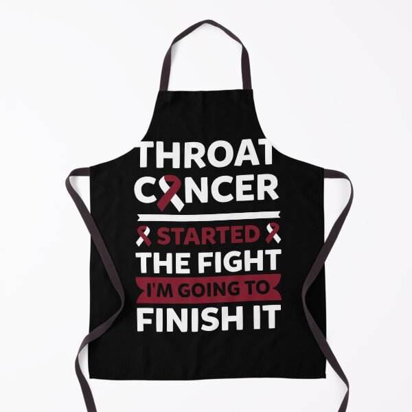 Item preview, Throat Cancer Started The Fight Im Going To Finish designed and sold by Shirtey.