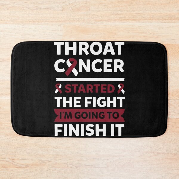 Item preview, Throat Cancer Started The Fight Im Going To Finish designed and sold by Shirtey.