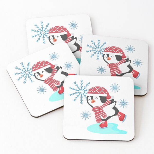 Item preview, Penguin Ice Skating Illustration designed and sold by Nourch.