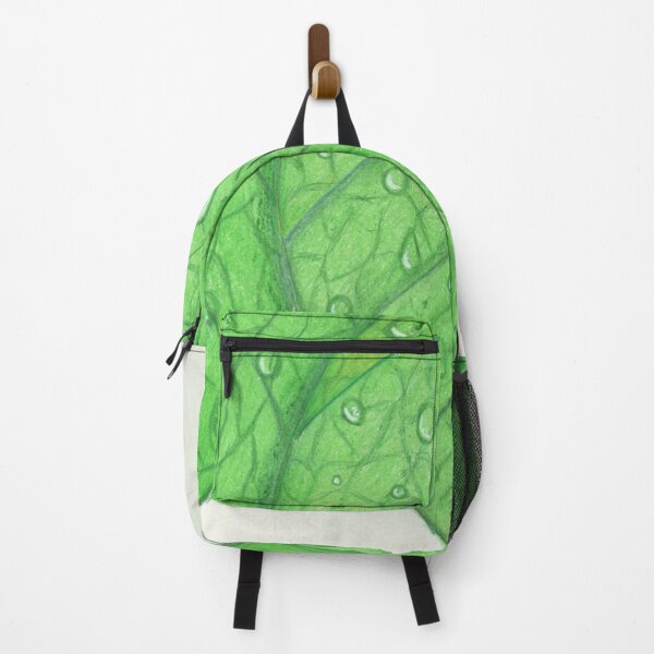 Item preview, Green leaves with water drops designed and sold by Artbysarah23.