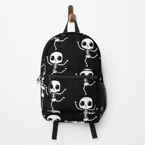Item preview, Calaca dancing, cute skeleton dancer on black background designed and sold by Denisse diseno.